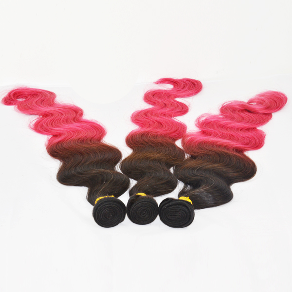 Two tone hair weft